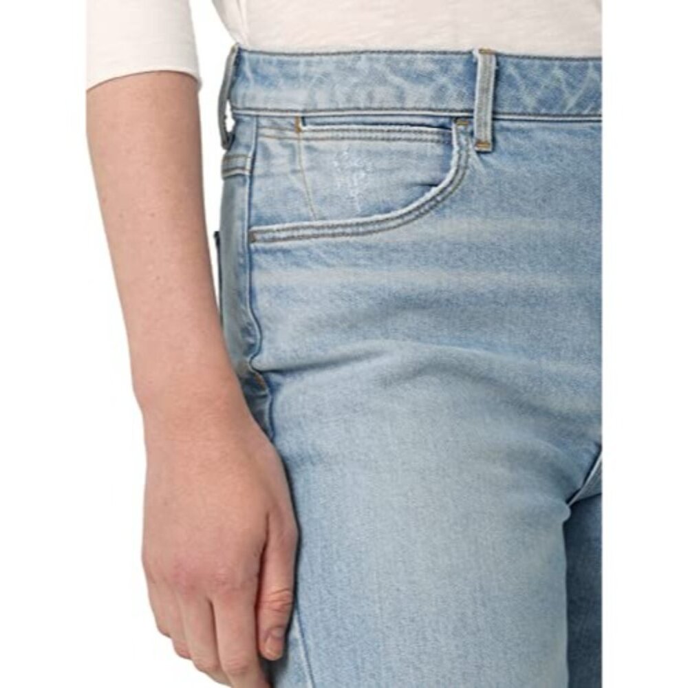 Wrangler Womens High Rise Rodeo Straight Crop Jean, 10, Blue - Picture 5 of 6